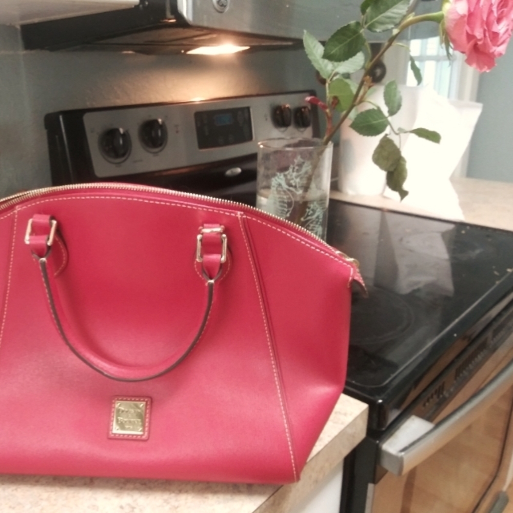 Pale Pink Dooney & Bourke Leather Satchel